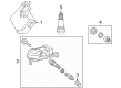 Toyota TPMS Sensor Diagram - 42607-02100