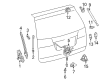 Toyota Sienna Trunk Lid Latch Diagram - 69350-08040