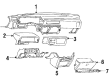 1984 Toyota Camry Glove Box Diagram - 55550-32020-03