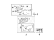 Toyota Tundra Glove Box Diagram - 55045-0C020-B1
