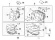 Toyota Sequoia Armrest Diagram - 72830-0C130-B0