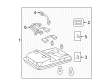 Toyota 4Runner Dome Light Diagram - 81260-35561-E0