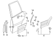 Toyota RAV4 Door Moldings Diagram - 75076-42900