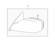 Toyota Avalon Car Mirror Diagram - 87910-AC062-J1