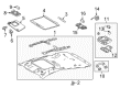 Toyota Prius AWD-e Dome Light Diagram - 81208-47320-E0