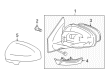 Scion iQ Car Mirror Diagram - 87961-74090