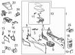 Toyota Mirai Center Console Base Diagram - 58812-62010-C0