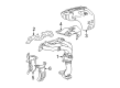 Toyota Solara Exhaust Heat Shield Diagram - 17166-74020