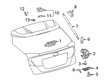Toyota C-HR Trunk Lid Latch Diagram - 69350-10140