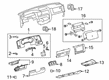 Toyota Sequoia Dash Panel Vent Portion Covers Diagram - 55607-0C011-C0