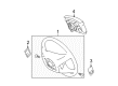 Toyota Tacoma Steering Wheel Diagram - 45100-04261-B0