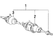 1990 Toyota Camry CV Boot Diagram - 04438-32070