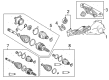 Toyota Sienna Differential Mount Diagram - 52380-45030