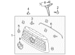 2017 Toyota Sequoia Grille Diagram - 53100-0C190