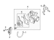 Toyota Highlander Drive Belt Diagram - 99367-K1550