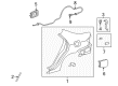 Toyota Fuel Door Release Cable Diagram - 77035-12520