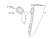 Toyota Prius Tail Light Diagram - 81581-47021