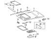 Toyota RAV4 Sun Visor Diagram - 74320-42430-B0