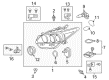 Toyota Prius V Headlight Diagram - 81185-47310