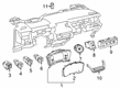 Toyota Corolla A/C Switch Diagram - 55900-12L71-B0
