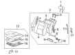 Toyota Camry Seat Cushion Diagram - 71410-33030-B0