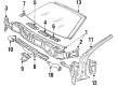Toyota Supra Windshield Diagram - 56111-14481
