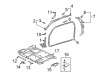 Toyota Tundra Weather Strip Diagram - 62312-0C010
