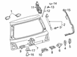 Toyota Land Cruiser Trunk Lid Latch Diagram - 69350-60200