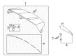 Toyota Highlander Spoiler Diagram - 76088-0E021
