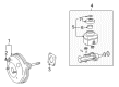 Toyota MR2 Spyder Brake Booster Diagram - 44610-17351