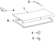 Toyota Celica Trunk Lid Latch Diagram - 64610-20100