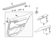 2022 Toyota Camry Armrest Diagram - 74250-06230-A2