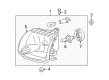 Toyota Tundra Headlight Diagram - 81110-0C040