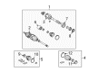 Toyota Avalon CV Boot Diagram - 04427-06550