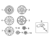 Scion tC Lug Nuts Diagram - 90942-01033