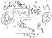 Toyota Avalon Brake Caliper Bracket Diagram - 47821-06170