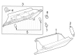 Toyota Prius AWD-e Glove Box Diagram - 55303-47120-C0