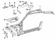 Toyota GR Supra Radiator Support Diagram - 53734-WAA01