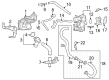 Toyota Grand Highlander Coolant Reservoir Hose Diagram - 16282-25130