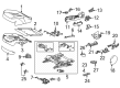 2022 Toyota Mirai Seat Cover Diagram - 71071-62080-A0