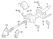 Toyota Prius Rack and Pinion Boot Diagram - 45535-59075
