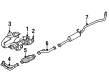 Toyota T100 Catalytic Converter Diagram - 18450-75040