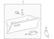 Toyota Corolla Glove Box Diagram - 55550-12491-B0