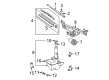Toyota Sienna Windshield Washer Nozzle Diagram - 85381-08010