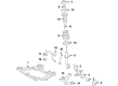 Toyota Avalon Sway Bar Link Diagram - 48820-07030