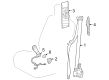 2023 Toyota Prius AWD-e Seat Belt Diagram - 73240-47190-C0