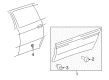 Toyota Sienna Door Moldings Diagram - 75075-08010-B0