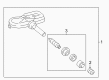 Toyota Crown TPMS Sensor Diagram - 90942-A5005