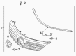 Toyota Camry Grille Diagram - 53101-06710-C0