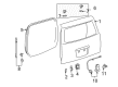 Scion xB Trunk Lid Latch Diagram - 69350-52100